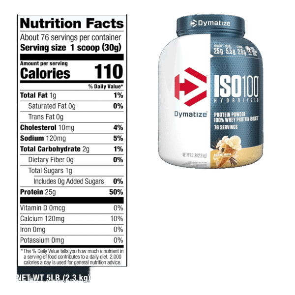 Dymatize ISO 100 Hydrolyzed Protein 5LB - Image 2